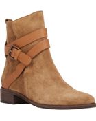 See By Chloé Crisscross-Strap Ankle Boots - Lyst