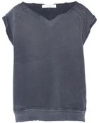 Balmain Cotton French Terry Top - Lyst