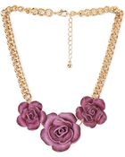 Forever 21 Soft Rose Necklace - Lyst