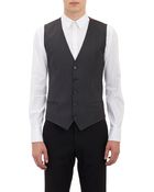 Dolce & Gabbana Herringbone-Stripe Waistcoat - Lyst