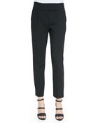 Rebecca Taylor Pleated Cropped Suit Pants - Lyst