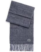 Hugo Boss Jonero | Wool-Cashmere Tonal Plaid Scarf - Lyst