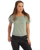 Free People Cropped Tee - Lyst
