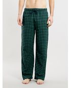 Topman Grn/Nav Mini Check Flannel Pyjama Pants - Lyst