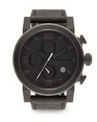 Nixon Black Stainless Steel Chronograph Strap Watch - Lyst