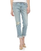 J Brand Aidan Slouchy Boyfriend Jeans Meadow - Lyst