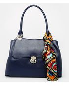 Love Moschino Structured Bag with Scarf - Lyst