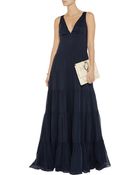 Balmain Silk-Georgette Maxi Dress - Lyst
