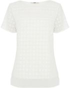 Oasis Flower Embroidered Tee - Lyst