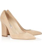 Oscar de la Renta Elite Suede Pumps - Lyst