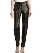 Michael Kors Perforated Leather Track Pants - Lyst