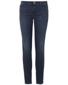 Weekend By Maxmara Rafia Mid-Rise Skinny Jeans - Lyst