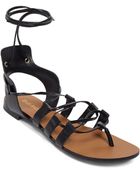 Enzo Angiolini Myani Flat Thong Sandals - Lyst