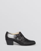 Via Spiga Cap Toe Monk Strap Booties - Cielo - Lyst