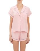 Steven Alan Crepe De Chine Pajama Shirt - Lyst