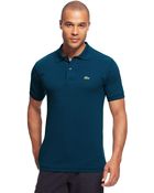 Lacoste Pique Cotton Polo Shirt - Lyst