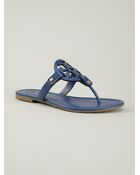 Tory Burch Logo Sandals - Lyst
