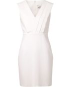 Saint Laurent Pleated Dress - Lyst