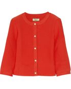 Issa Cropped Stretch-Knit Cardigan - Lyst