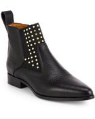 Chloé Studded Leather Ankle Boots - Lyst