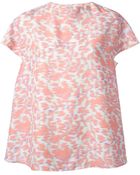 Balenciaga Boxy Leopard Print Top - Lyst