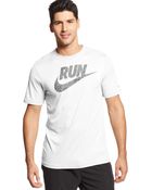 Nike Run Swoosh Tshirt - Lyst