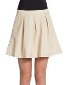 French Connection Albany Box Pleat A-Line Skirt - Lyst