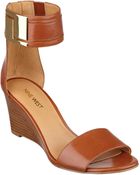Nine West Nicetime Wedge Sandals - Lyst