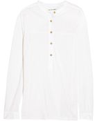 Etoile Isabel Marant Laryn Slub Linen-Jersey Top - Lyst