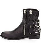 Giuseppe Zanotti Double-Zip Moto Ankle Boot - Lyst