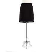 DKNY Faux Leather Trimmed Skirt - Lyst