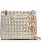 Tory Burch Fleming Metallic Quilted Medium Bag - Lyst