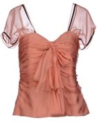 Alberta Ferretti Top - Lyst