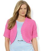 Lauren by Ralph Lauren Plus Linencotton Shrug - Lyst