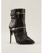 Giuseppe Zanotti Zipped Biker Ankle Boots - Lyst