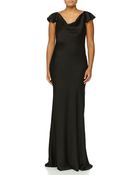 Michael Kors Flutter-Sleeve Bias Gown - Lyst