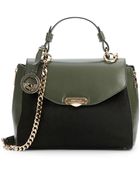 Versace Calf Hair & Leather Satchel - Lyst