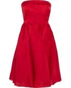 Valentino Silk-Organza Strapless Dress - Lyst