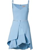 Preen Layered Hem Dress - Lyst