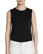 Donna Karan New York Paneled Stretch Jersey Bodysuit - Lyst