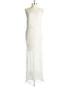 Vince Camuto Crocheted Maxi Dress - Lyst