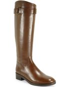 Tory Burch Grace - Leather Riding Boot - Lyst