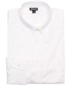 Just Cavalli White Textured Cotton Point Collar Dress Shirt - Lyst
