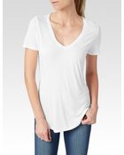 Paige Clea Tee - Optic White - Lyst