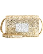 Saint Laurent Lulu Bunny Small Glitter Shoulder Bag - Lyst