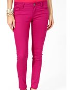 Forever 21 Ankle Length Denim Skinny Jeans - Lyst