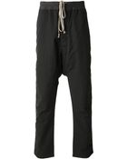 DRKSHDW by Rick Owens Dropped Crotch Trousers - Lyst