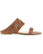 Gianvito Rossi Flat Buckled Sandals - Lyst