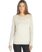 Autumn Cashmere Grey Cashmere Side Zipper Detail Long Sleeve Sweater - Lyst