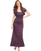 Alex Evenings Sleeveless Crinkle Gown And Bolero Jacket - Lyst